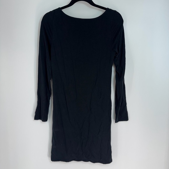 Wilfred Scrunch Seam Long Sleeve Square Neck Mini Dress - Picture 3 of 3